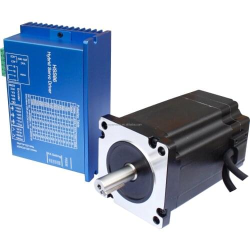 4Nm High Torque Nema34 Easy Servo Motor With Digital Driver HSS86 For CNC Kit