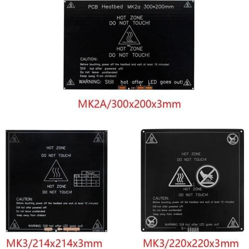 Twotrees MK3 heatbed more 220x220/300x200/310x310mm 12V/24V Upgraded Aluminum Heated Bed hotbed for 3d printer parts impressora