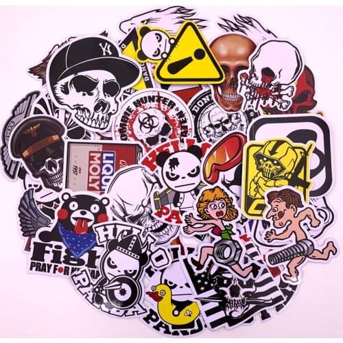 Many waterproof Decal stickers with day suitcase motorcycle electric car refrigerator computer and other decoration #4005