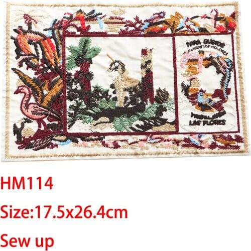 Cartoon Decorative Patch Unicorn painting icon Embroidered Applique Patches For DIY Iron on Badges Stickers on backpack,clothes