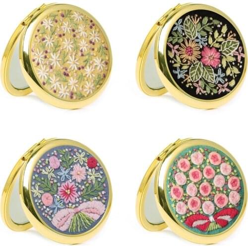 Mirror Embroidery Kit, Makeup Mirror Kits, Bridesmaid Gifts, Hand Embroidery Kit, Mini Embroidery, Party Birthday Gift