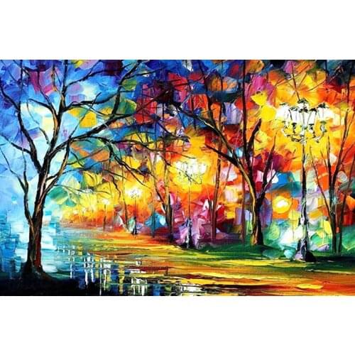 A5375 11CT/14CT/18CT/25CT/28CT oil scenery patterns Counted Cross Stitch DIY Cross Stitch Kits Embroidery Needlework Sets