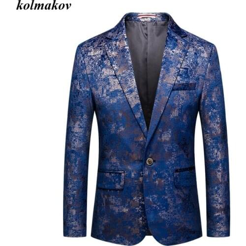2020 New Arrival Spring Style Men Leisure Blazers Fashion Casual Single Buttom Slim Pattern Mens Plus Size Blazers Coat M-6XL