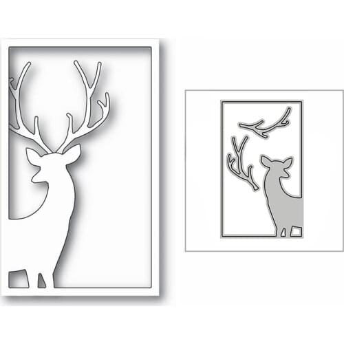 New Reindeer Window Animal 2020 Metal Cutting Dies for DIY Scrapbooking Decorative and Card Making Embossing Craft No Stamps