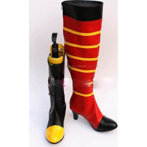 Tales of Vesperia Rita Mordio Anime Characters Shoe Cosplay Shoes Boots Party Costume Prop