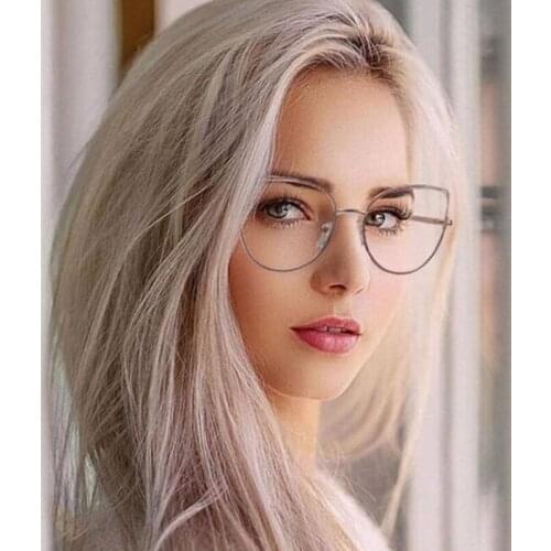 Blue Light Blocking Glasses 2020 Elegant Eyeglasses Frame For Women Cat Eye Computer Glasses Men Safety Eyewear Spectacle Retro