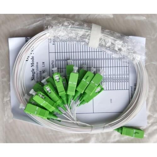 30 PCS/Lot 1X16 PLC SC/APC SC/UPC SM 0.9mm High Quality 1m FTTH Fiber Optic Splitter SC APC