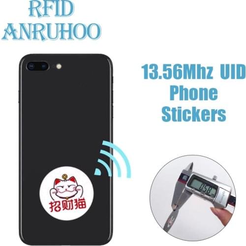 5PCS Rewritable Tag RFID Smart Chip Mobile Phone Sticker 13.56Mhz UID Clone Badge S50 Copier Key NFC Duplicator Proximity Token