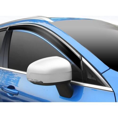 For VOLVO XC60 2018 2019 2020 Plastic Window Visor Rain Sun Shield Guard Deflector Trim 4pcs Car Styling Accessories