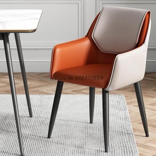 Nordic Home Dining Chair Makeup Backrest Nail Stool Modern Simple Hotel Negotiation Light Luxury Dining Chair