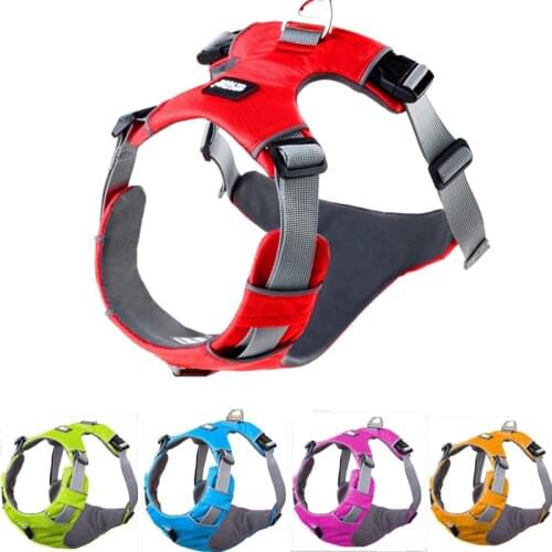 Dog Harness vest Collar Reflective Adjustable Dog Pet Walking Harness For Small Medium Large Dogs Products Pitbull 5Color 2020