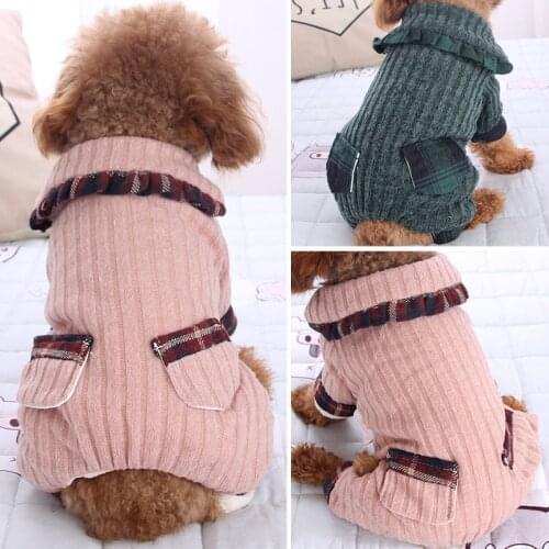 Winter Dog Clothes Warm Pet Clothing Jumpsuit Sweater Coat Jacket Yorkie Clothes Chihuahua Pomeranian Poodle Maltese Costumes