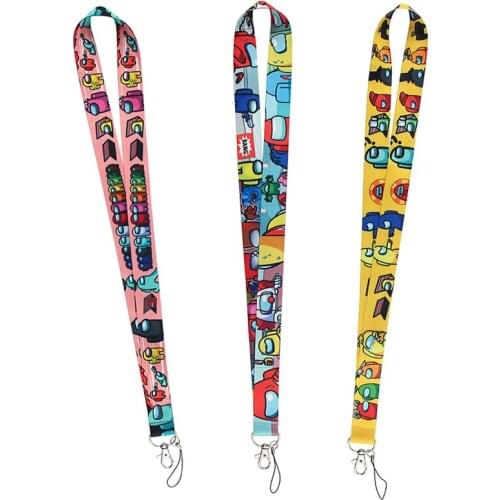 MD396 DMLSKY Cartoon Keychain Phone Lanyard Fashion Strap Neck Lanyards ID Card Holder Keys Kids Gift