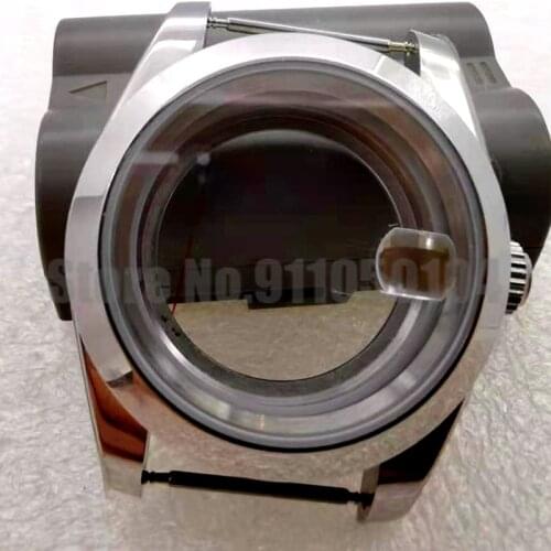 Fine Steel Watch Case 39mm Sapphire Glass Black Is Suitable For 200m Waterproof Of Seiko NH35/NH36 Automatic Mechanical Movement