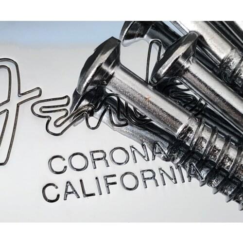 Guitar Neck Plate Corona California Chrome For ST TL Guitar