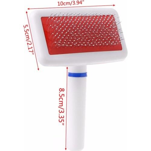 Dog Grooming Needle Comb Brush Pin Comb For Cats Scraper Puppy Cat Slicker Gilling Quick Clean Rake Bath Massage Supplies E