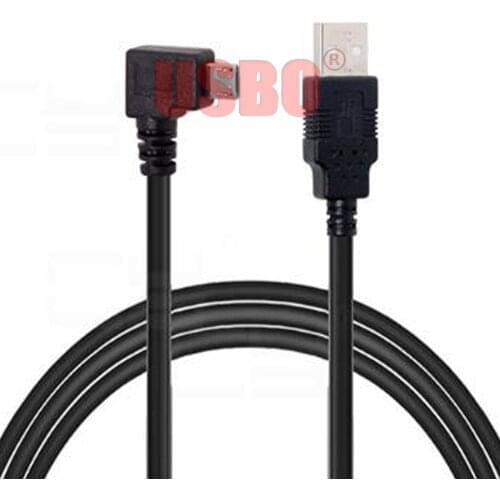 Supply 90 degree elbow 0.2M 1.0M 1.5M 3M 5M Micro-USB to USB-A black USB 2.0 male - male extension cable charging cable