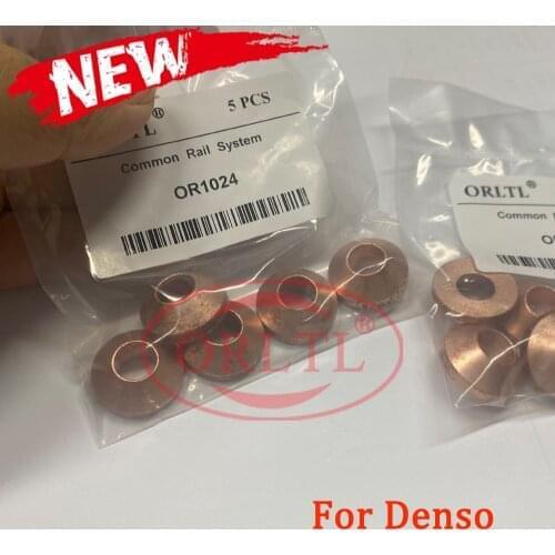 30PCS Tapered Copper Washer 8mm E1022026 CR Diesel Fuel Injector Nozzle Clip Washer Nozzle Heat Shield for Denso Sprayers