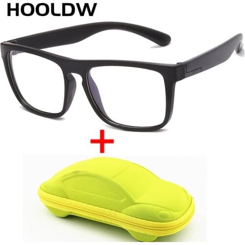 Square Blue Light Kids Glasses Children Optical Frame Boy Girls Computer Transparent Blocking Anti Reflective Eyeglasses UV400