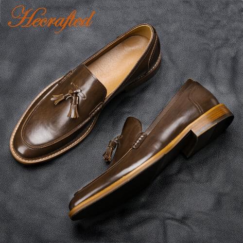 7~12 men shoes comfortable brand fashion 2021 leather shoes men #AL701