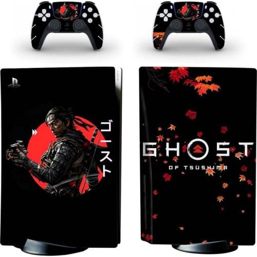 Ghost of Tsushima PS5 Standard Disc Edition Skin Sticker Decal for PlayStation 5 Console & Controller PS5 Skin Sticker Vinyl