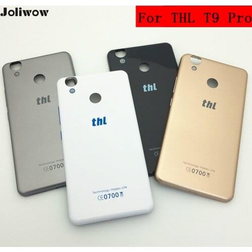 For THL T9 Pro Original Battery cover Replacement Battery case cover back Housing Rear Cover With volume buttons