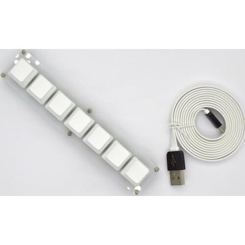 Programmable Keyboard New USB Macro Programming Mechanical Keyboard 7Keys Custimize DIY For Game Drawing