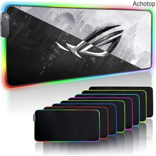 ROG DIY Custom Mouse Mat ASUS RGB LED Light Mouse Pad Gamer Notebook Computer Mousepad Mats Office Desk Mat Game XXL Pad
