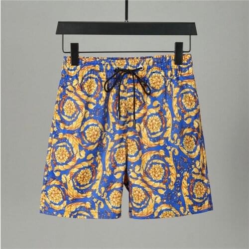 Sports Quick-Drying Summer Mens Element Printed Beach Shorts Popular Retro Stretch High-Quality Fabric