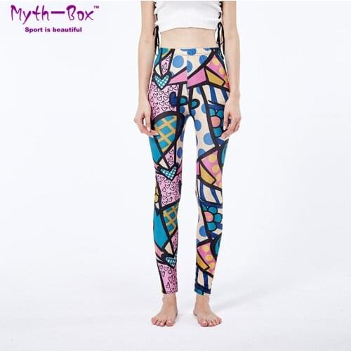 Spring Yoga Pants Women Training Leggings Sport Woman Printed Capris Female Elastic Fitness Tights Running Trousers Gym Leggings