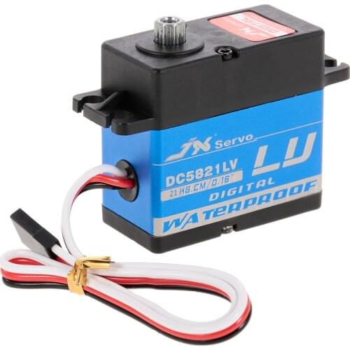 High Quality JX DC5821LV 21KG Full Waterproof Digital Metal Servo for 1/10 1/8 RC Car/HHK Big Airplane