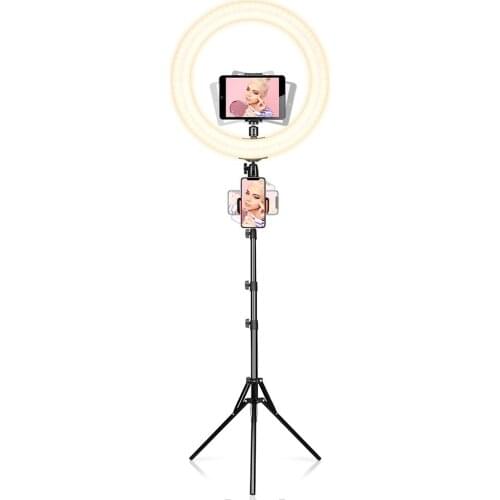18 Inch LED Video Photography Ring Light Camera for Smart phones Professional dimmable brightness Studio video make up Lamp