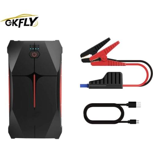 12V 800A 9200mAh GKFLY Car Jump Starter Emergency IP66 waterproof Suitable For Car/Motorcycle 4 Modes Of LED Light Power Bank
