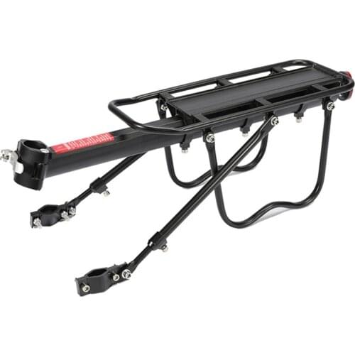 New Bike Rack Aluminum Alloy Frame Luggage Rear Carrier Rear Rack Trunk for Bicycles MTB Bike Rear Shelf with Mounting Wrench