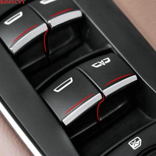 BJMYCYY car styling ABS 7PCS/SET Car window lift buttons decorate sequins For Buick GL8 GL 8 2017 car accessories