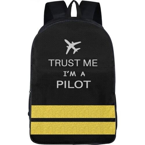 Brand Hot Sale Backpacks Pilot Pattern Backpack Aircraft Printed School Bags Children Bookbag Satchel Student Bag Custom Mochila