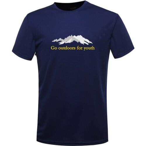 Outdoor large size breathable running sports quick-drying t-shirt male short-sleeved quick-drying clothes