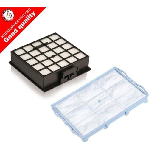 2Pcs vacuum cleaner parts (1pcs Motor Filter + 1pcs HEPA Filter) for Bosch BSGL VSZ BSD BSA series