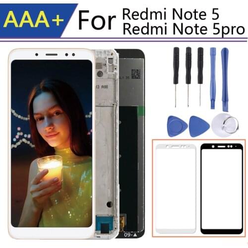 For Xiaomi Redmi Note 5 pro Display with Frame Touch Screen For pantalla Xiaomi Redmi Note 5 LCD Touch screen Digitizer