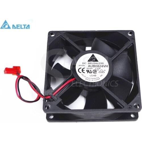 For delta AUB0824VH 8cm 80mm 8025 DC 24V 0.21A server inverter axial cooling fans blower