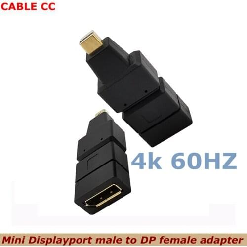 HD 4K 60HZ Mini DP Male to Displayport Female 21-pin Adapter Supports 3D For Computer TV Monitor Camera Video Adapter
