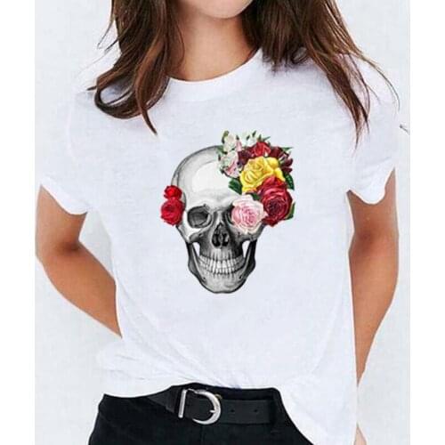 Hipster Cartoon Print T Shirt Women Tops Summer Short Sleeve Fashion Tee Shirt Femme Casual Harajuku Shirt Tshirt Camiseta Mujer