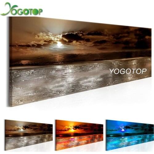 YOGOTOP 5D DIY Diamond Painting Clouds and Moon abstract Landscape large Embroidery Full square Drill Mosaic Rhinestone QA570