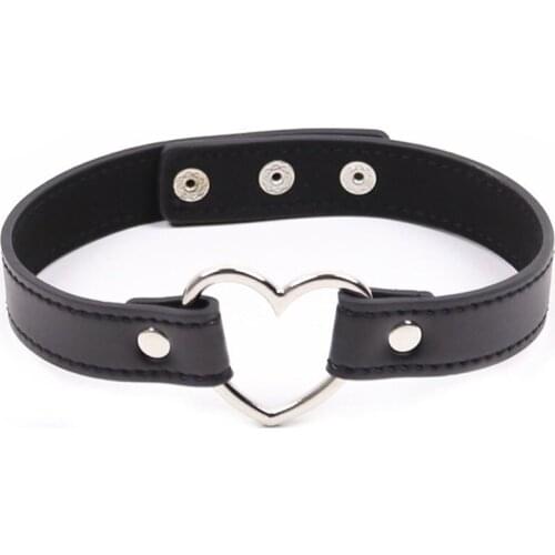 Leather Neck Collar Slave BDSM Adult Games Bondage Restraints Sex Toys For Couples Fetish Sex Tool Women Erotic Collars