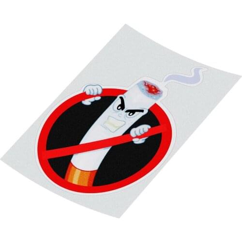 LEEPEE No Smoking Warning Interior Accessories Funny Car Stickers Car Styling Auto Decoration PVC