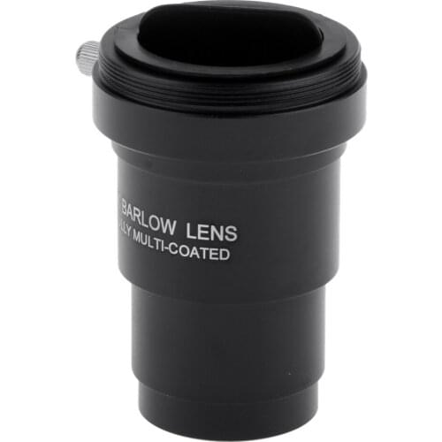 3X Barlow Lens for Zeiss Telescope Eyepiece 1.25inch M42 Thread Black