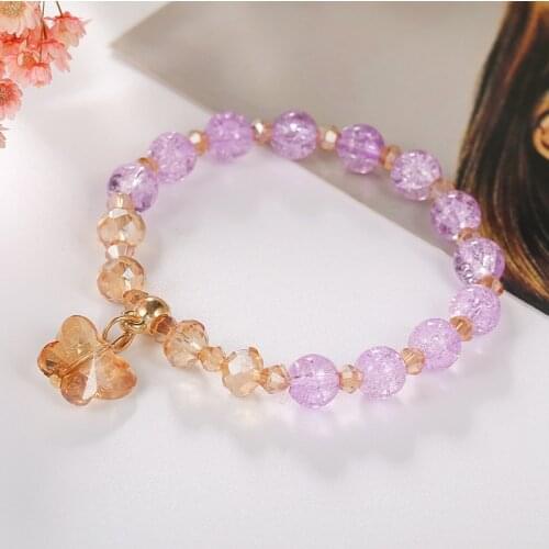 Cute Popcorn Beads Bracelet For Girls Glass Beads Friendship Bracelet For Children Colorful Jewelry Accessories Wholesale Trend