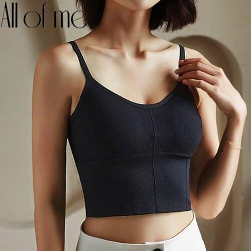 Fashion Tank Crop Tops for Women Underwear Female Bralette Sexy Femme Camisole Push Up Girls Fashion Body Slim Lingerie Intimate