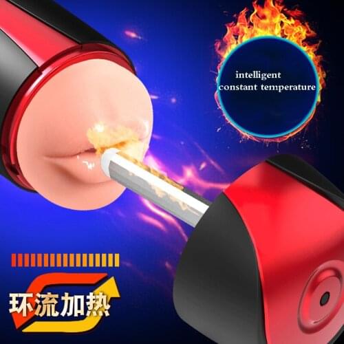 Automatic Piston Telescopic Rotation Male Masturbator for Men Sex Toys Artificial Vagina Pussy Vibrator Oral Blowjob Sex Machine