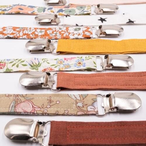Dummy Clips Pacifier Clips Pacifier Clip Chain Cotton Linen Baby Teething Holder